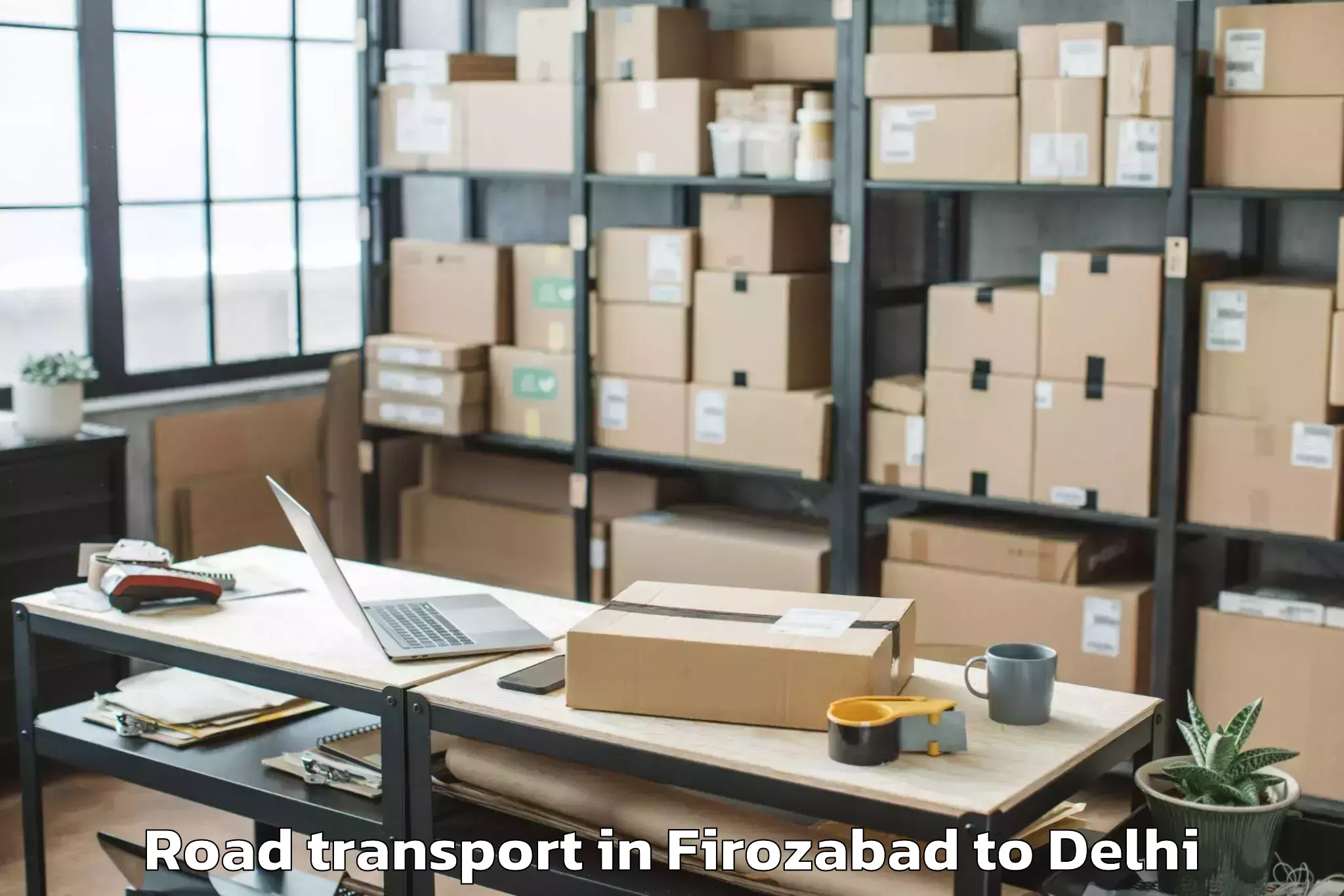 Book Your Firozabad to Patel Nagar Road Transport Today